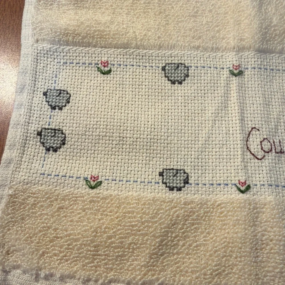 Handmade Cross Stitch Hand Towel 